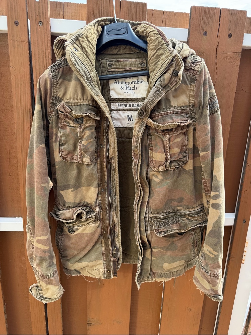 Abercrombie & Fitch Men’s Camouflage redfield Utility Jacket - Medium